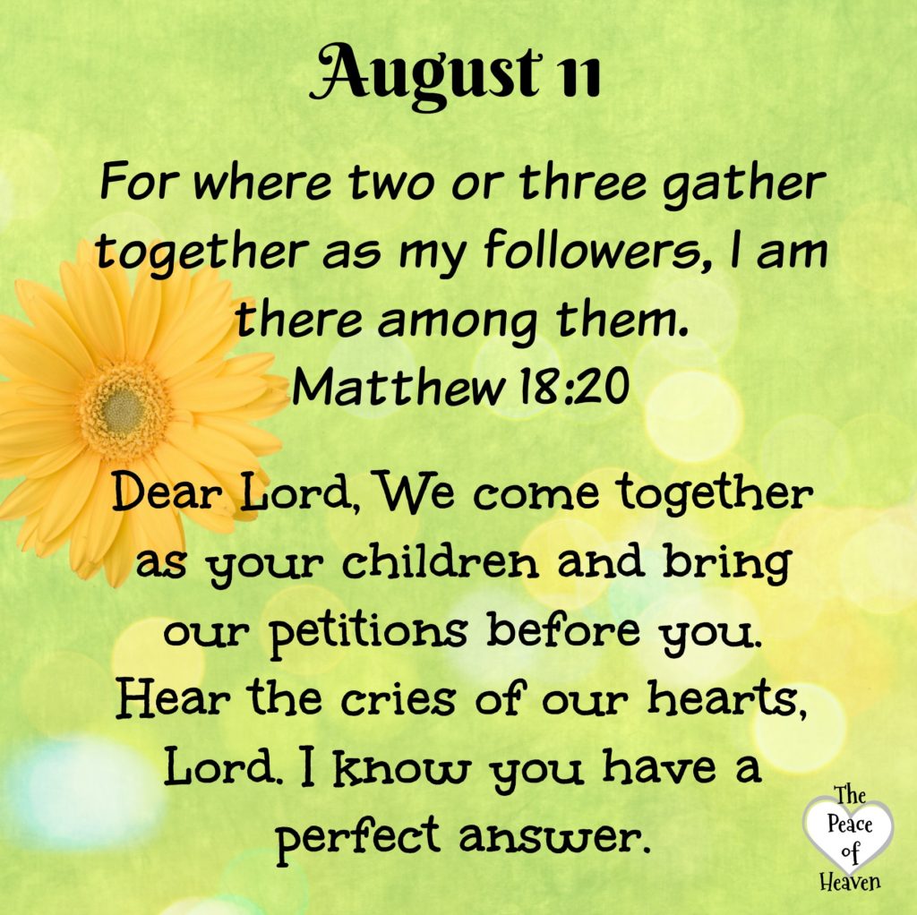 August 11 The Peace of Heaven