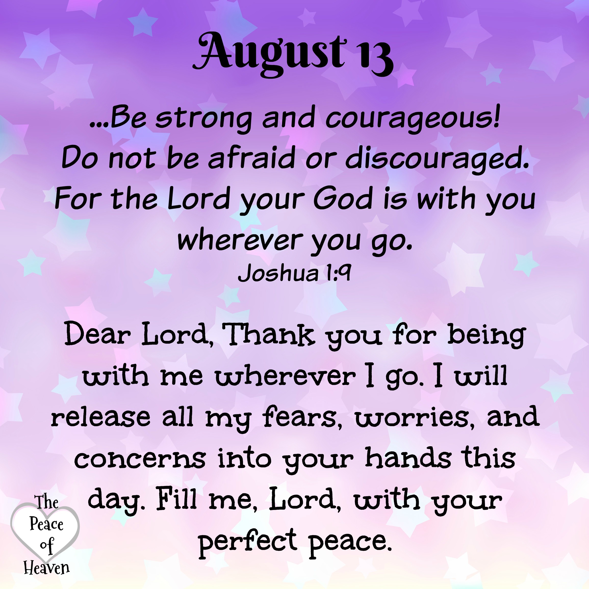 August 13 The Peace of Heaven