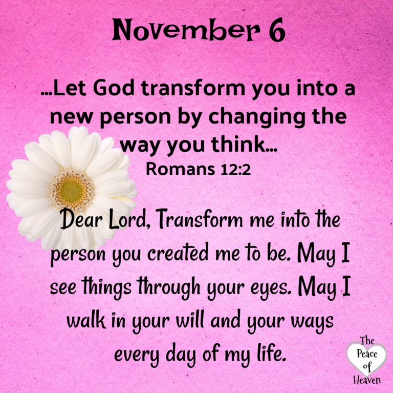 November 6 The Peace of Heaven