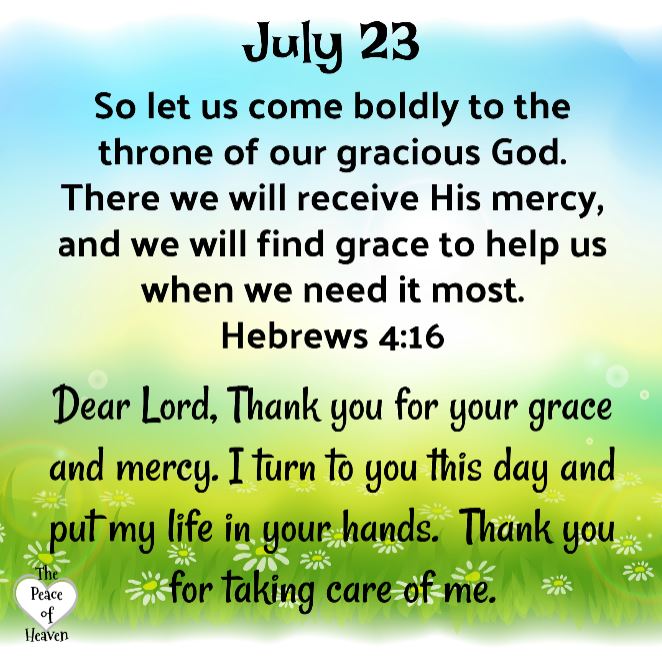 Jul 237 July 23 – The Peace of Heaven